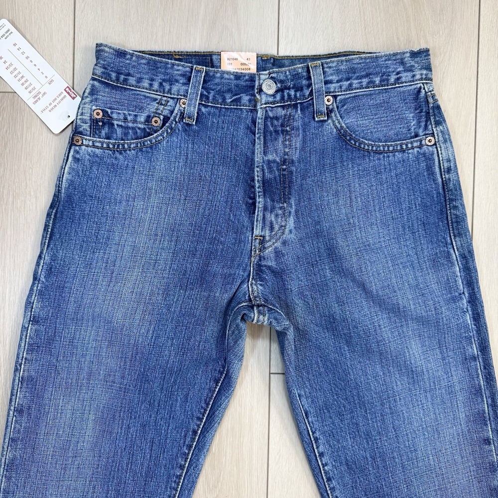 VTG/Y2K Levis 501 Jeans Womens Size 29x31 Blue Straight Leg Button Fly Pants NWT - Picture 2 of 7